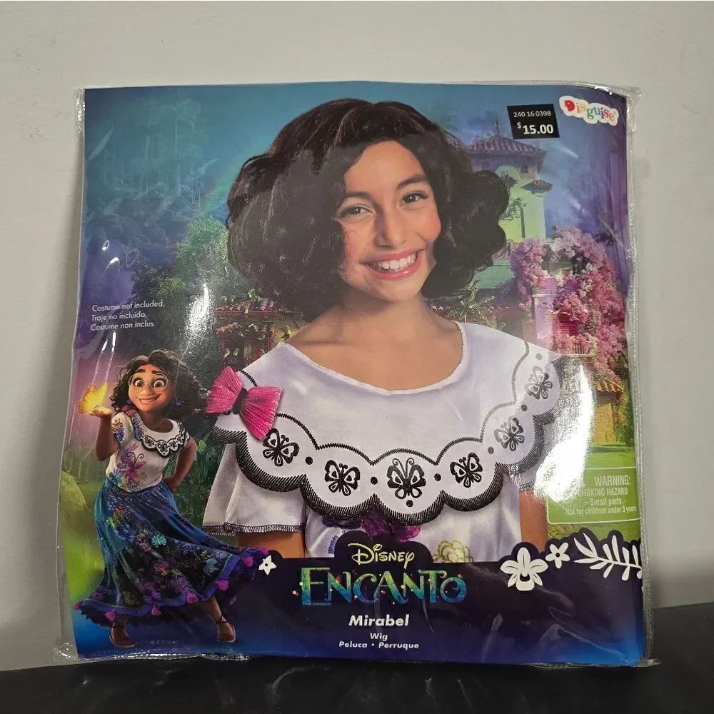 Kids Disney Encanto Mirabel Madrigal Halloween Costume Dress Up Wig, New